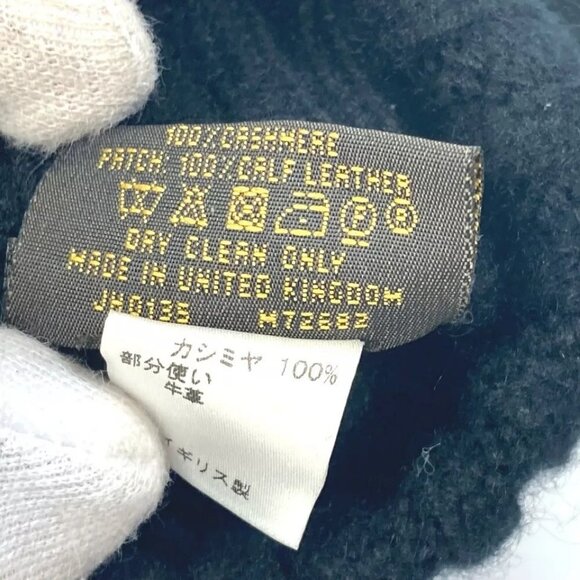 LOUIS VUITTON M72682 Damier Gon Helsinki Glove gloves Cashmere Black - Picture 5 of 16